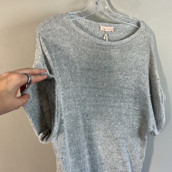 NWT Guido Lombardi Gray Linen Blend Sweater Size S - Picture 10 of 12